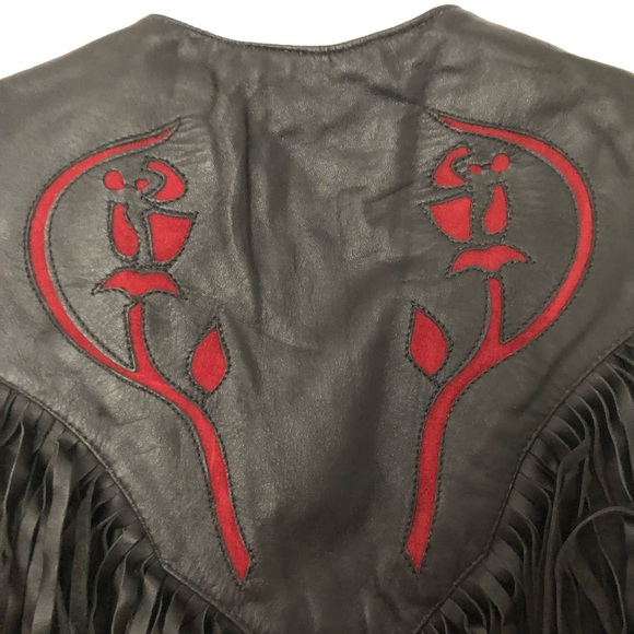 Leather Roses Vest - Picture 5 of 6
